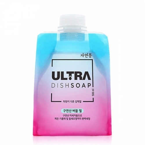 LG 주방세제 자연퐁 울트라 구연산 버블젤 리필 500ml