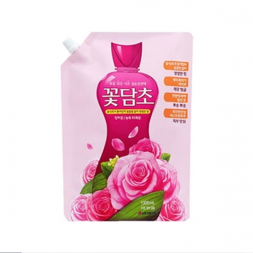 샤프란 꽃담초 섬유유연제 장미향 리필 1300ml