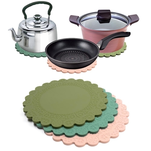 카페 디자인 실리콘 냄비받침