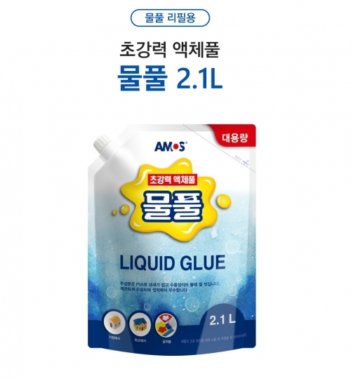 아모스 물풀 2.1L (액체괴물.벌크.대용량물풀)