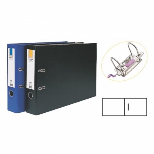 아치바인더 짧은변철 A4(L217-7cm-공간격8cm)청색 M415212