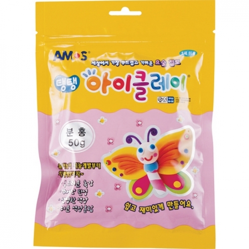 2500 탱탱 아이클레이 파우치 분홍(50g)