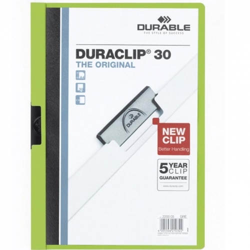 클립화일(2200 연두 30매 DURABLE)