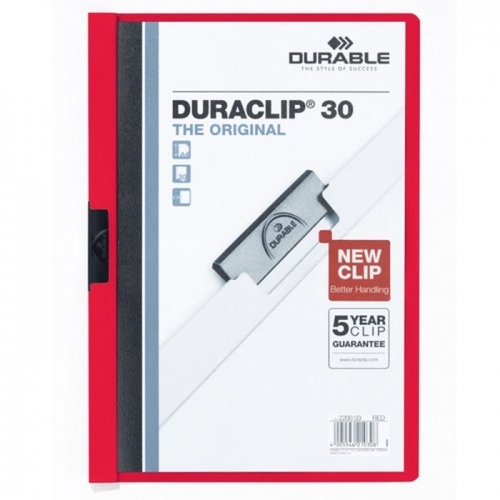 클립화일(2200 적색 30매 DURABLE)