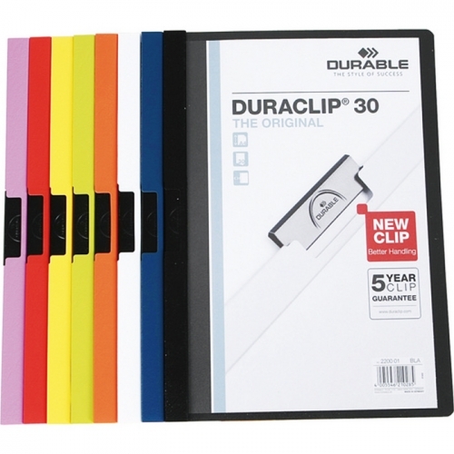 클립화일 2200 흑색 30매 DURABLE