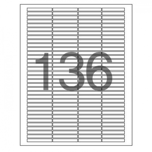 분류표기용 라벨(LS-3136 100매 136칸 폼텍)