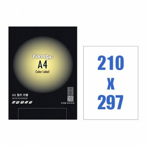 폼텍)컬러라벨용지(CY-3130_10매_연노랑)레이저_잉크젯 겸용