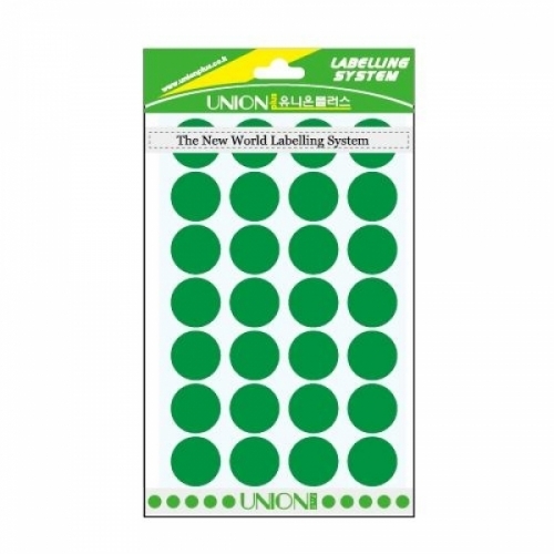 원형스티커(330_녹색)C301-갑(15개입)