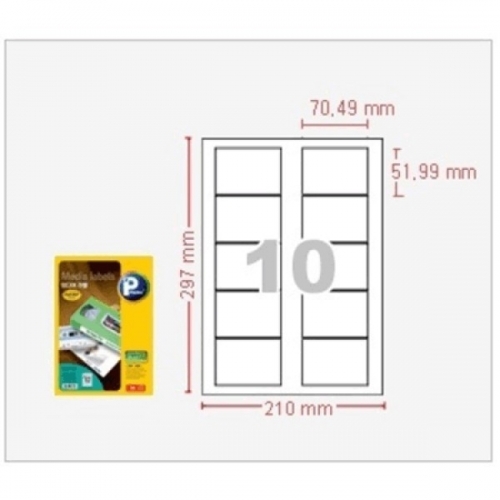 애니라벨 미디어라벨(10칸) 100매 V3780