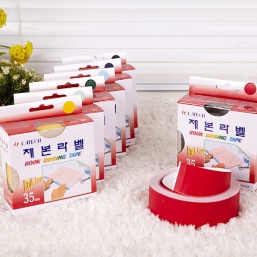 제본라벨-35mm x10m 색상랜덤발송