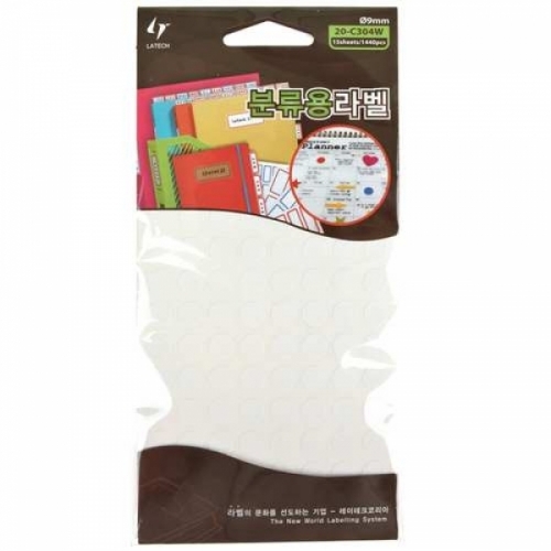 라벨견출지(20-C304W) 2000원x