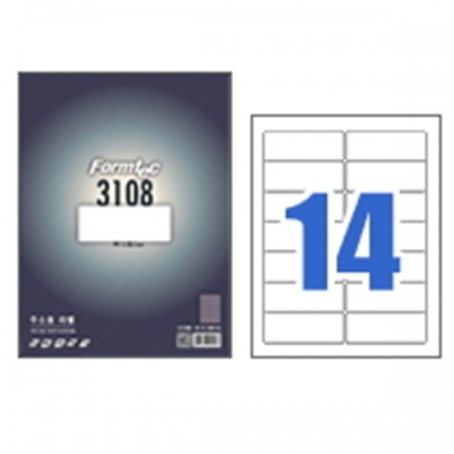 한국폼텍 폼텍라벨지 3108 (21칸 100매)