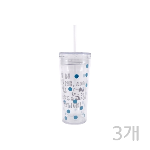 헬로키티 아이스텀블러(360ml)(3개) 빨대컵 콜드컵