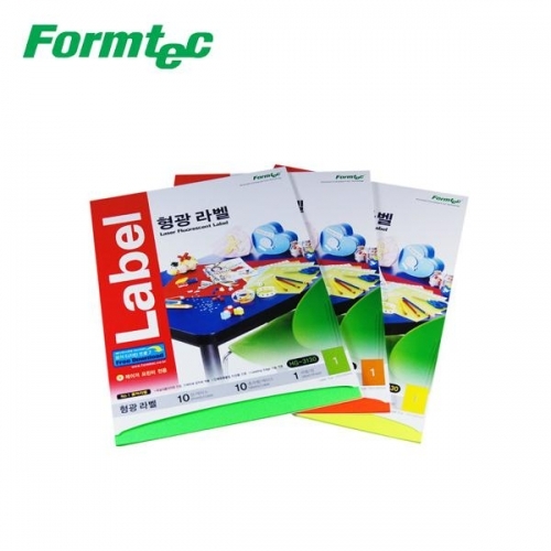 폼텍 레이저전용 형광라벨 10매 분류표기용라벨