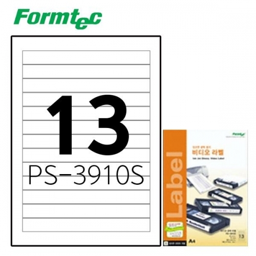 폼텍 PS-3910S 10매 잉크젯 광택 비디오 라벨