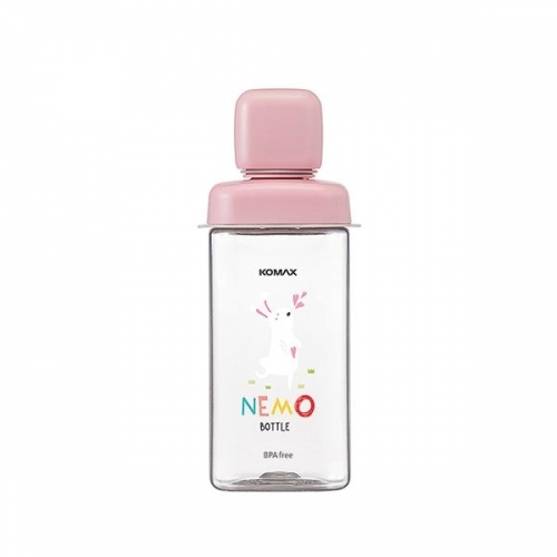 코멕스 네모물병 430ml (핑크 토끼) 생활용품