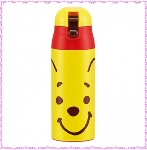 디즈니 푸우 페이스 초경량 콤팩트 스텐레스 보온 보냉 보틀 360ml (일)(386077)
