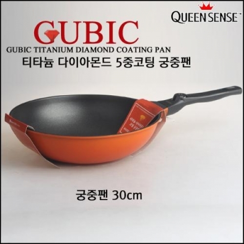 퀸센스 큐빅 티타늄 다이아몬드 5중코팅 궁중팬 30cm