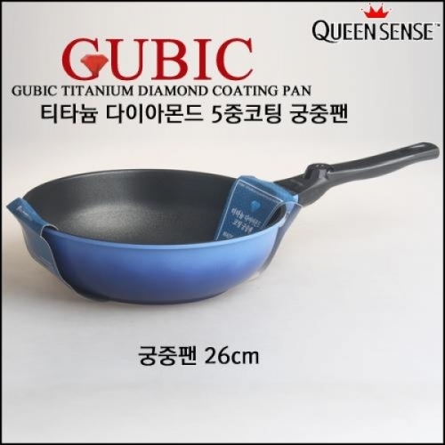 퀸센스 큐빅 티타늄 다이아몬드 5중코팅 궁중팬 26cm