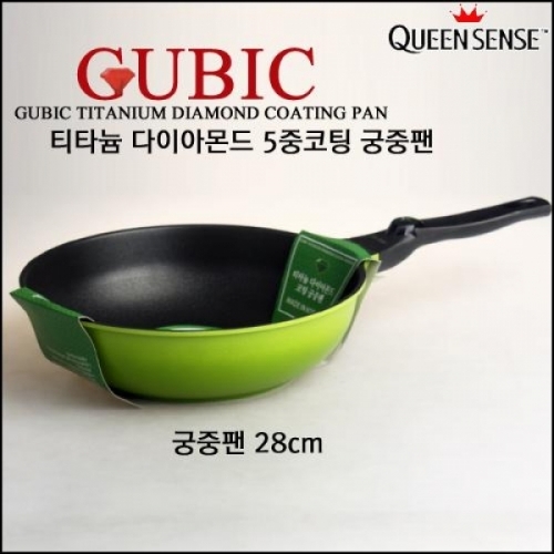 퀸센스 큐빅 티타늄 다이아몬드 5중코팅 궁중팬 28cm