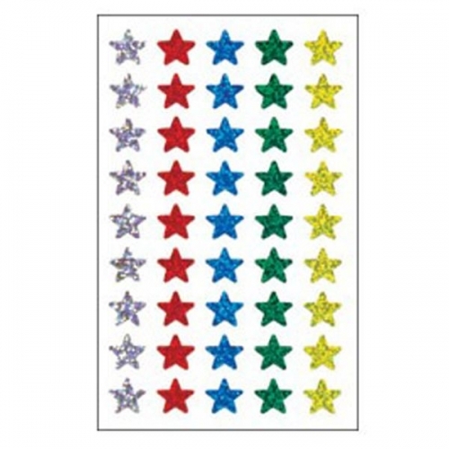 별 스티커 315-5 13x14mm 4매 5색혼합 홀로그램