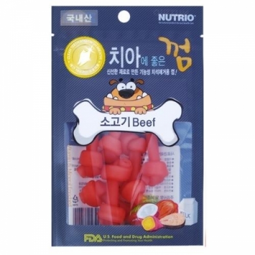 뉴트리오 치아에 좋은껌 80g - 소고기 애완용품