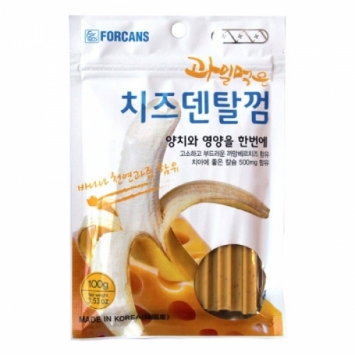 포켄스 과일먹은 치즈덴탈껌 100g(바나나)