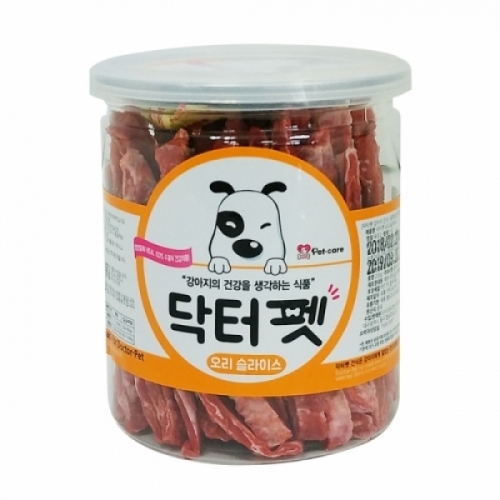 닥터펫 오리 슬라이스 200g(통)