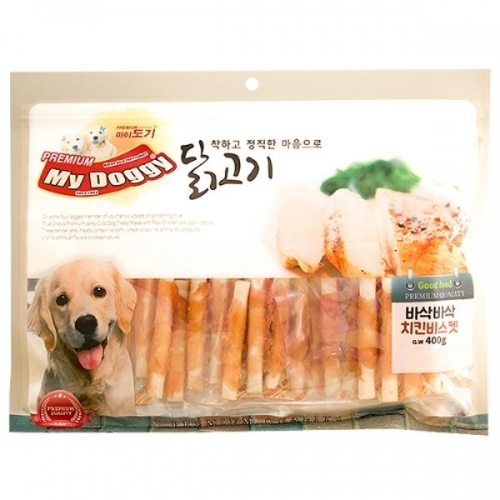마이도기 착한닭400g - 바삭 치킨비스켓 10개단위