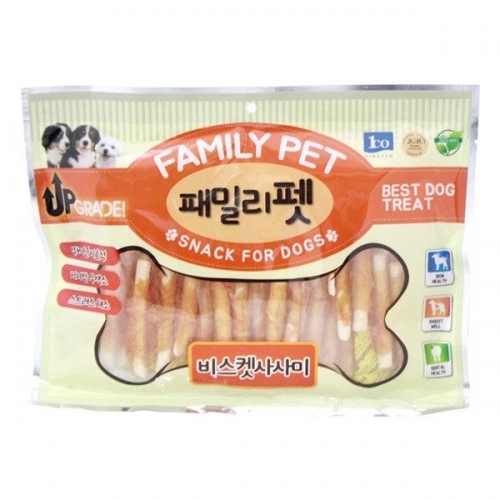 패밀리펫 비스켓사사미 400g