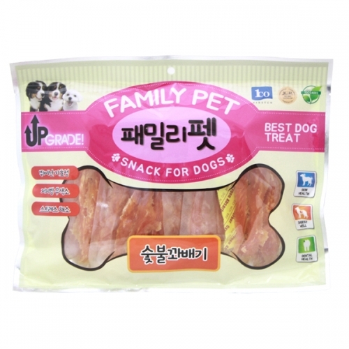 패밀리펫 숯불꽈베기 400g