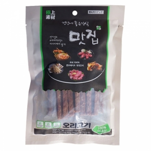 (10개묶음)건강에 좋은 맛집 간식 100g(오리고기)