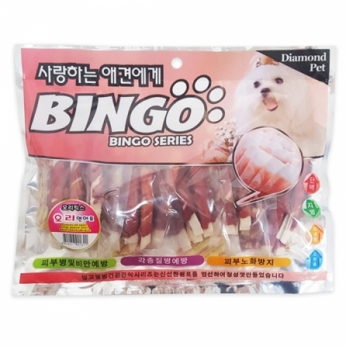 빙고 오리 연어포 400g