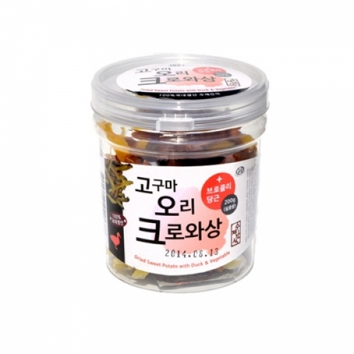 수제간식 고구마 오리 크로와상 200g