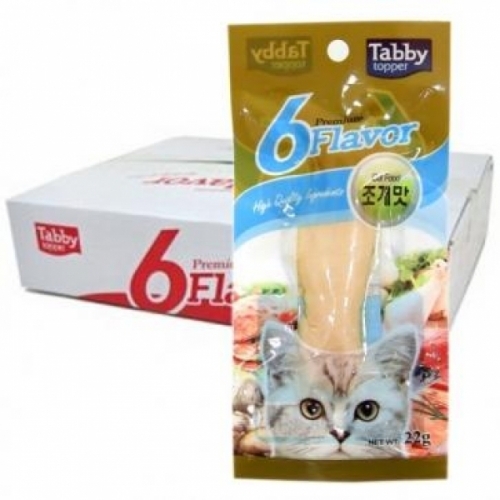 탑퍼 테비 오야쯔 닭가슴살 6Flavor (조개맛) (22g-30개입)