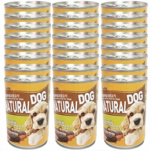 내츄럴독 청크양고기 400g 24캔