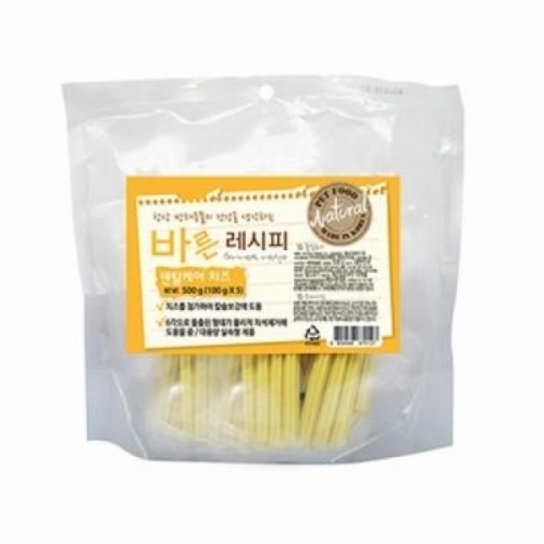 바른레시피 덴탈케어 치즈 (500g 100gx5)