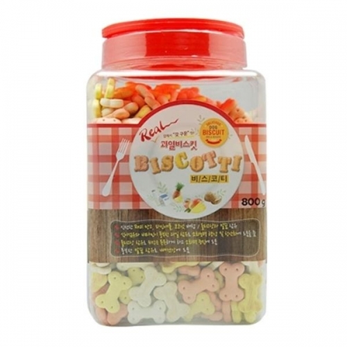 비스코티 천연과일 비스켓 800g(레드) 애완용품 강아지간식