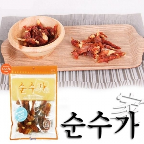 순수가 수제간식 닭고기 북어포150g(실중량) 애완용품 강아지수세간식