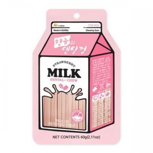한줌의 덴탈껌 딸기 - 60g 애견껌 애견간식