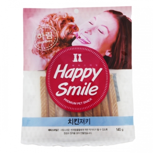 해피스마일 치킨져키 140g 애견간식