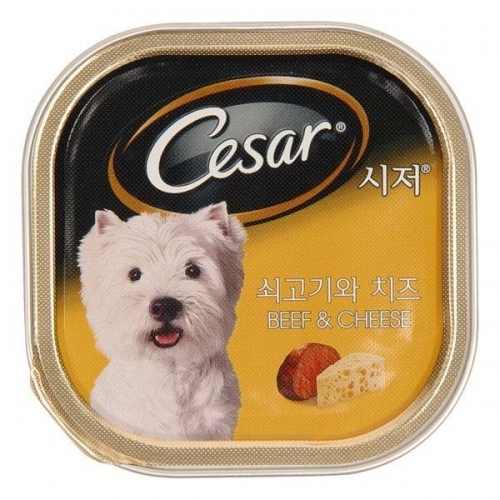 시저캔 (쇠고기와치즈) 100g  애견간식