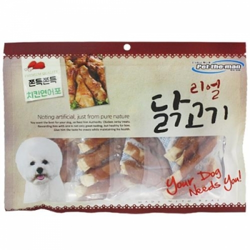 펫더맨 리얼 닭고기 치킨 연어포 - 300g