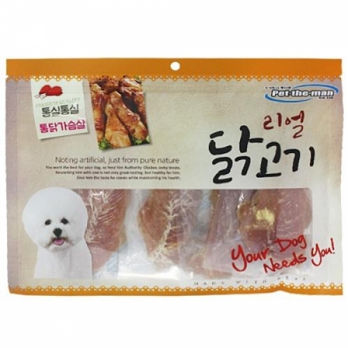 펫더맨 리얼 닭고기 통 닭가슴살 - 300g