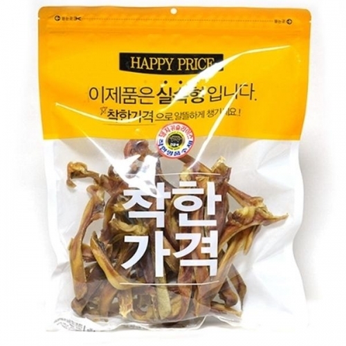 착한 수제 돼지귀슬라이스 300g