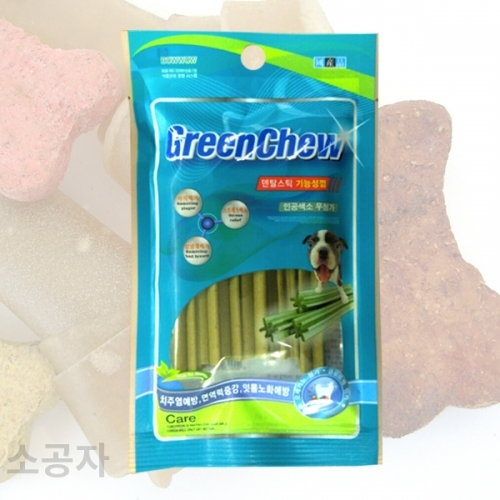 소공자 바우와우코리아 그린츄 덴탈스틱 기능성껌 60g x 3개