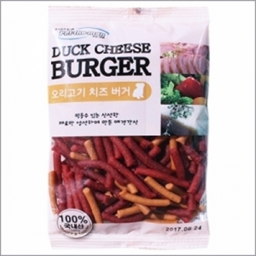 펫더맨 오리고기 치즈버거 100g