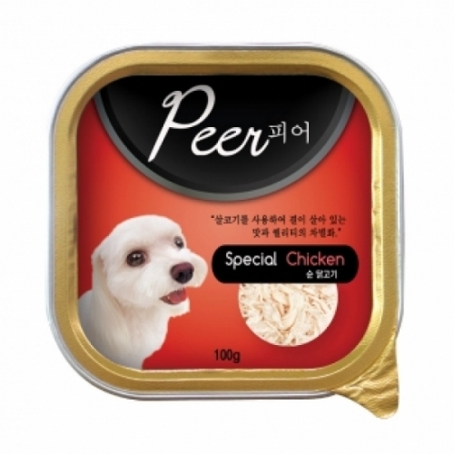 피어 순 닭고기 사각캔 100g