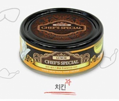 런치쉐프 참치와 치킨 캔x24개 1box 고양이간식