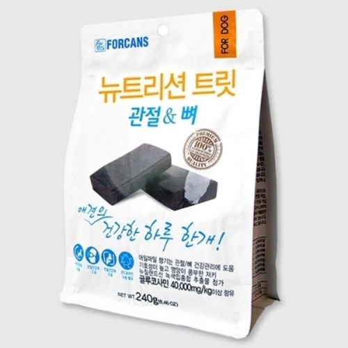 포켄스 뉴트리션 트릿 관절 뼈 240g 애완용품 영양제